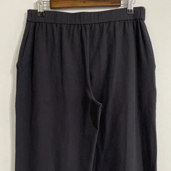 Eileen Fisher Pants Women's 4 PETITE Gray Cropped Washable Stretch Crepe - Picture 3 of 6